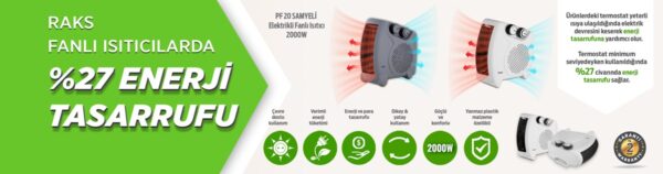 RAKS PF 20 SAMYELİ Elektrikli Fanlı Isıtıcı - Görsel 7